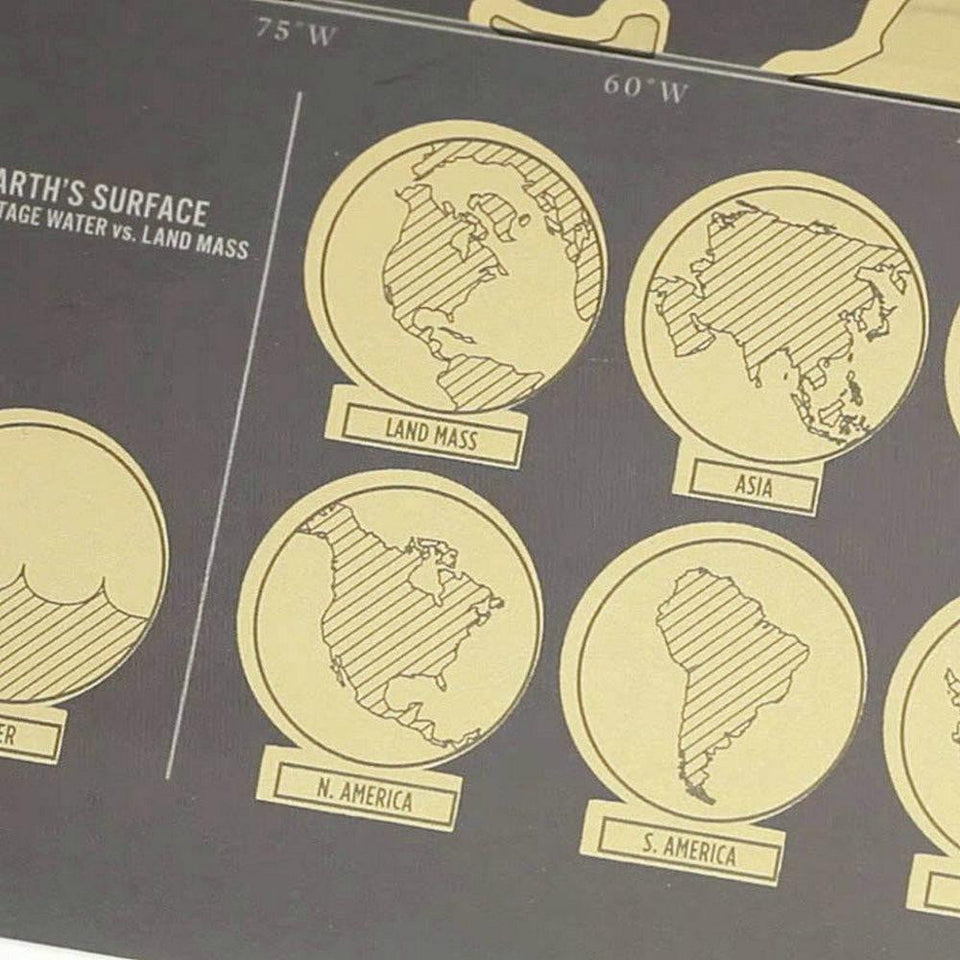 Deluxe Scratch Off World Map