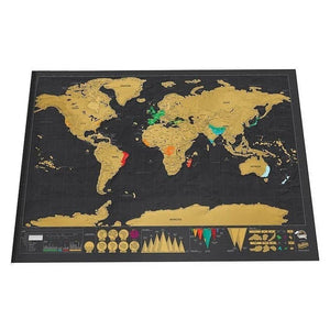 Deluxe Scratch Off World Map